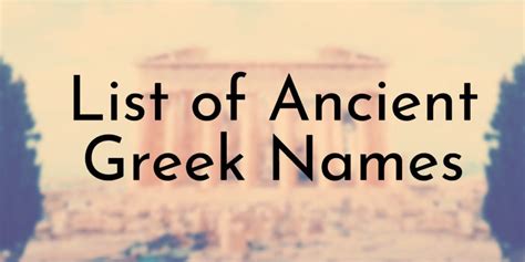 ancient greek names|ancient greek surnames.